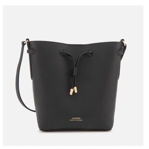 Lauren Ralph Lauren Women's Dryden Debby II Drawstring Mini Bag - Black/Crimson